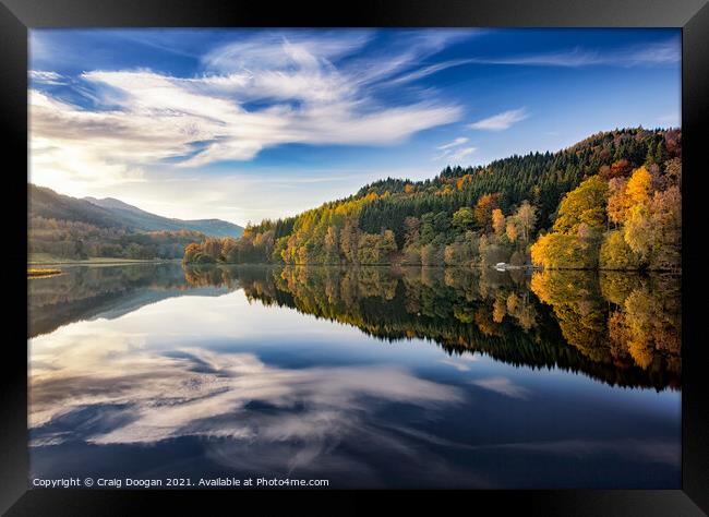 Loch Tummel Reflections Framed Print by Craig Doogan