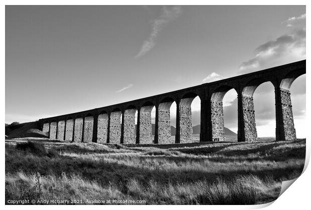 Ribblehead Viaduct Print by Andy McGarry