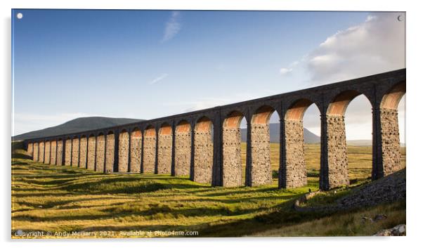 Ribblehead Viaduct Acrylic by Andy McGarry