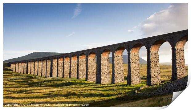 Ribblehead Viaduct Print by Andy McGarry