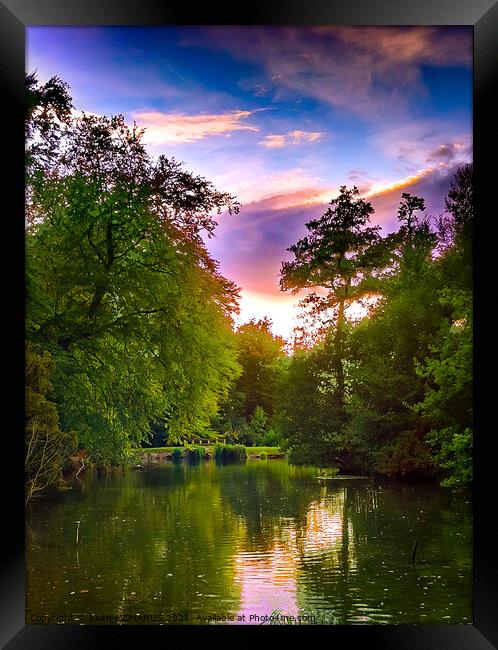 Sunset at the Leasowes Framed Print by Keith McManus