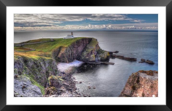 Stoer Head Lighthouse Near Lochinver North West Sc Framed Mounted Print by OBT imaging