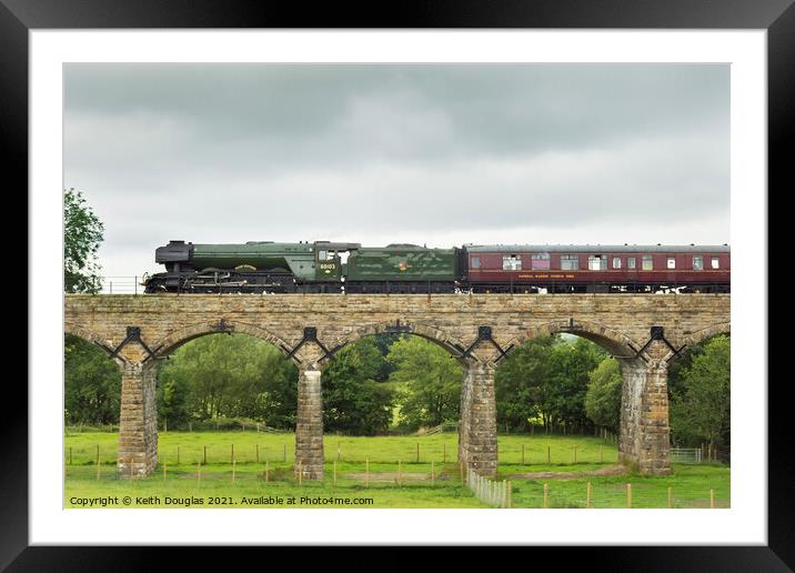 Flying Scotsman at Capernwray Framed Mounted Print by Keith Douglas