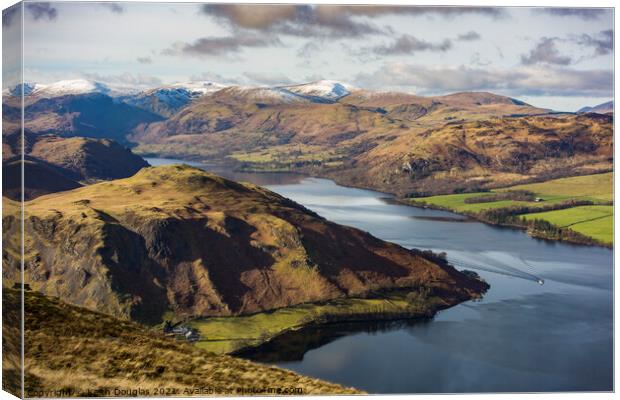 Ullswater Landscape Canvas Print by Keith Douglas