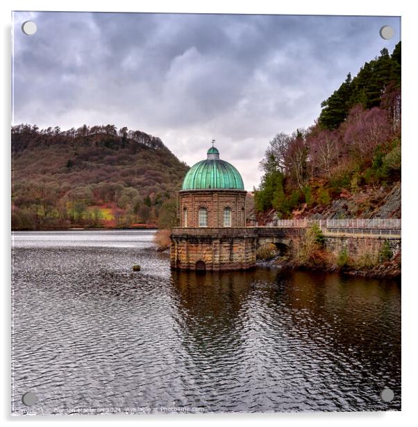 Pumping Station, Garred Du Reservoir, Elan Valley, Mid Wales  Acrylic by Gordon Maclaren