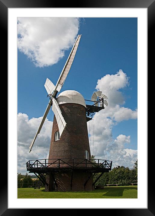 Wilton Windmill Framed Mounted Print by Joyce Storey