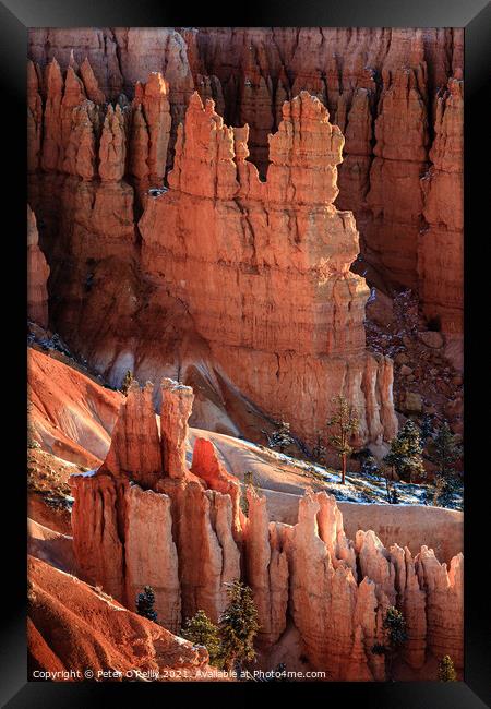 Sunrise at Bryce Canyon #4 Framed Print by Peter O'Reilly