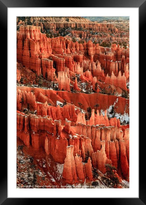 Sunrise at Bryce Canyon #1 Framed Mounted Print by Peter O'Reilly