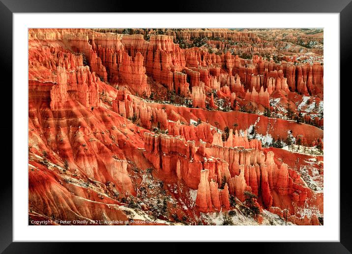 Sunrise at Bryce Canyon #2 Framed Mounted Print by Peter O'Reilly