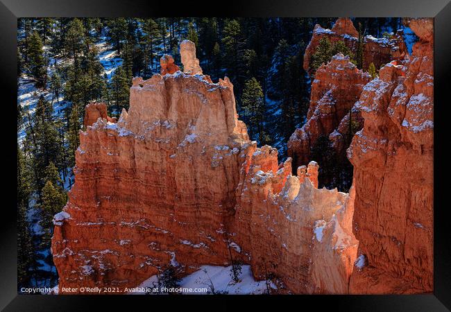 Bryce Canyon Hoodoos Framed Print by Peter O'Reilly