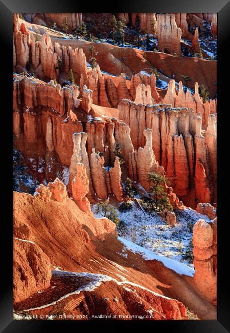Sunrise at Bryce Canyon #5 Framed Print by Peter O'Reilly
