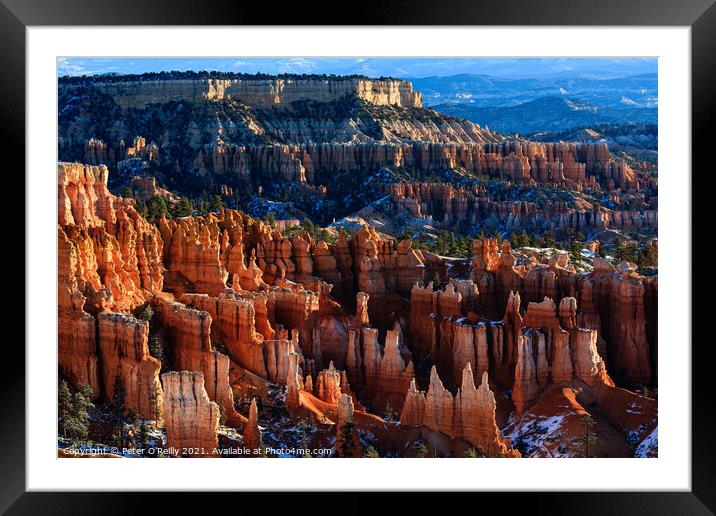 Bryce Canyon Hoodoos Framed Mounted Print by Peter O'Reilly