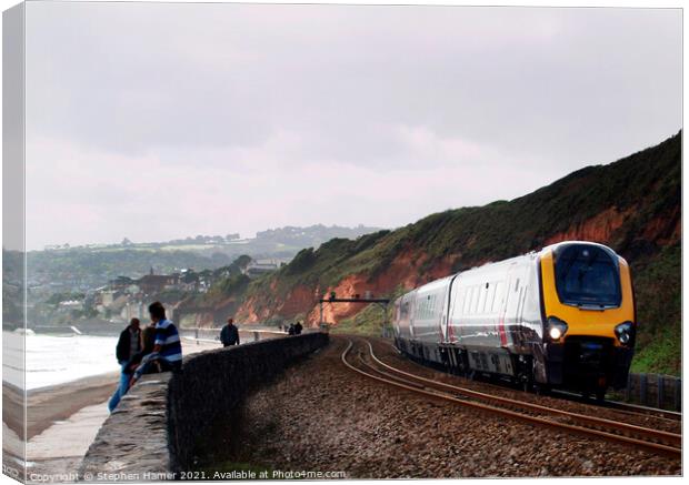 Cross Country Train Canvas Print by Stephen Hamer