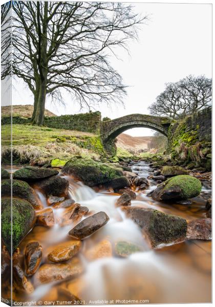 Eastergate Bridge, Marsden Canvas Print by Gary Turner