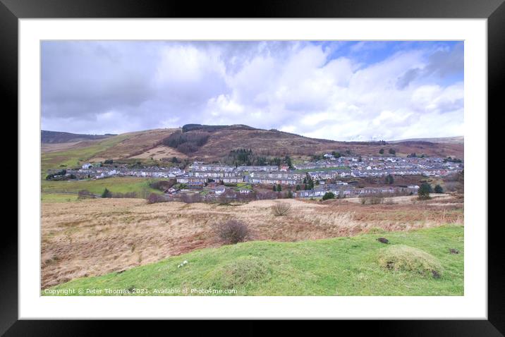 Majestic Beauty of CwmParc Framed Mounted Print by Peter Thomas