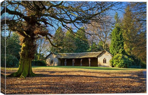 The Deer Sheds at Cannon Hall Canvas Print by Darren Galpin
