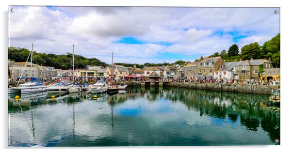 Padstow Panorama Acrylic by Oxon Images