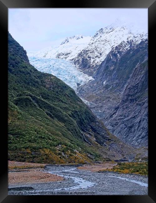 Franz Josef Glacier, South Island, New Zealand Framed Print by Steven Ralser