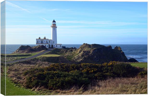 Turnberry lighthouse, South Ayrshire, Scotland Canvas Print by Allan Durward Photography