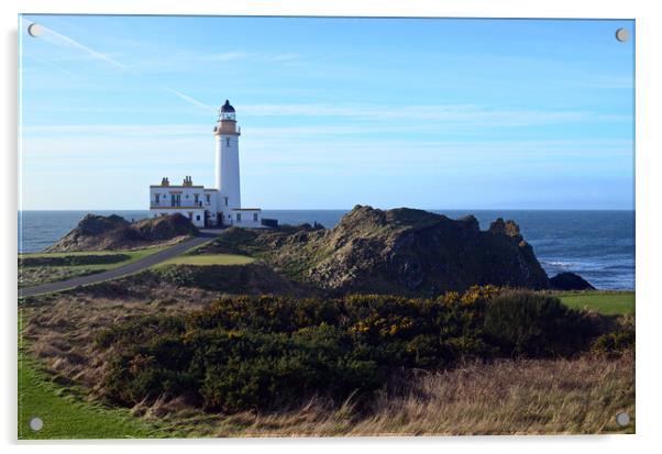 Turnberry lighthouse, South Ayrshire, Scotland Acrylic by Allan Durward Photography