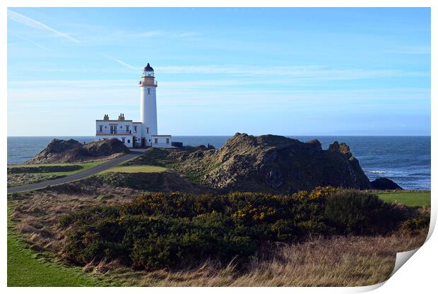 Turnberry lighthouse, South Ayrshire, Scotland Print by Allan Durward Photography