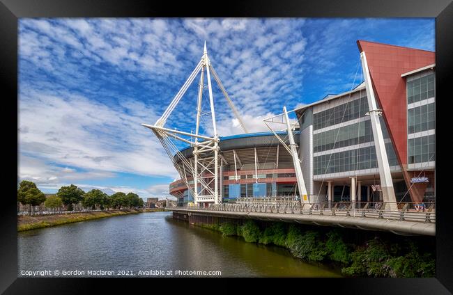 The Millennium Stadium Cardiff Framed Print by Gordon Maclaren