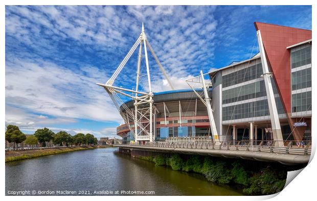 The Millennium Stadium Cardiff Print by Gordon Maclaren