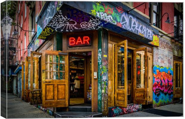 East Village Bar Canvas Print by Chris Lord