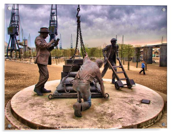 HDR image of The Dockers Sculpture ExCel, Royal Do Acrylic by Terry Senior