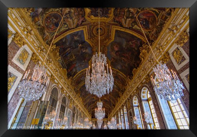 The Hall of Mirrors, Palace of Versailles, Paris, France Framed Print by Chun Ju Wu