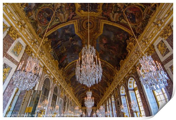 The Hall of Mirrors, Palace of Versailles, Paris, France Print by Chun Ju Wu