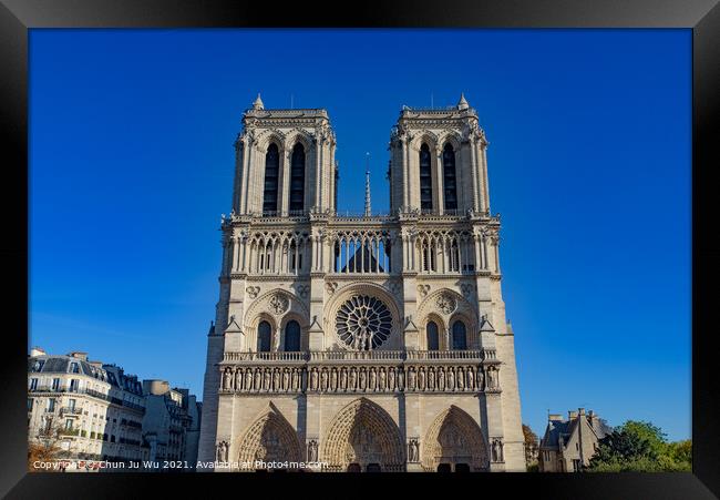 Notre Dame Cathedral, Paris, France Framed Print by Chun Ju Wu