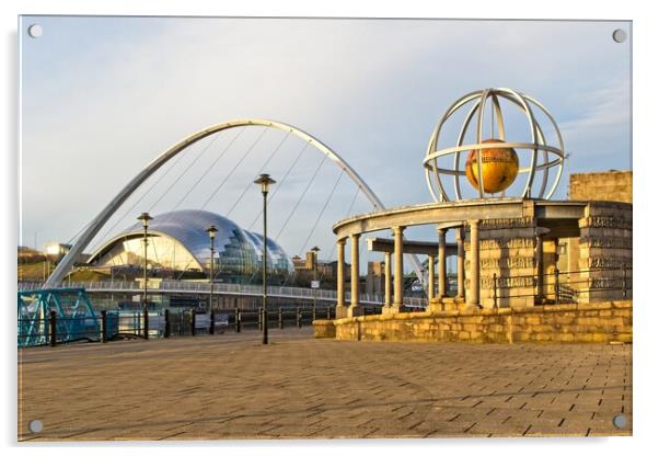 The Swirle Pavillion, Newcastle Acrylic by Rob Cole