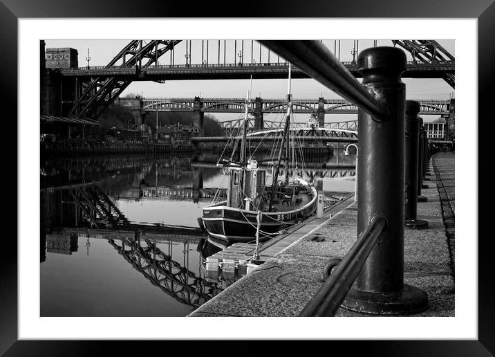 Old Lifeboat, Newcastle Framed Mounted Print by Rob Cole