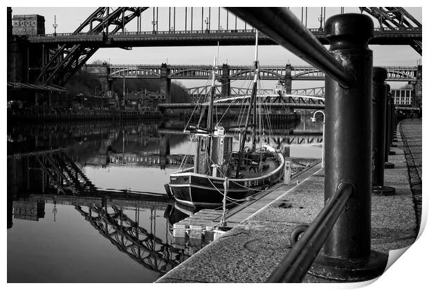 Old Lifeboat, Newcastle Print by Rob Cole