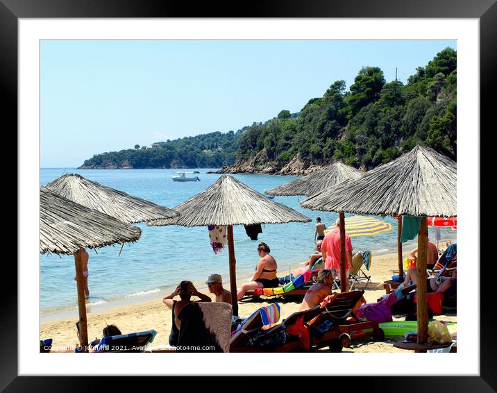 Achladia beach at Skiathos in Greece Framed Mounted Print by john hill
