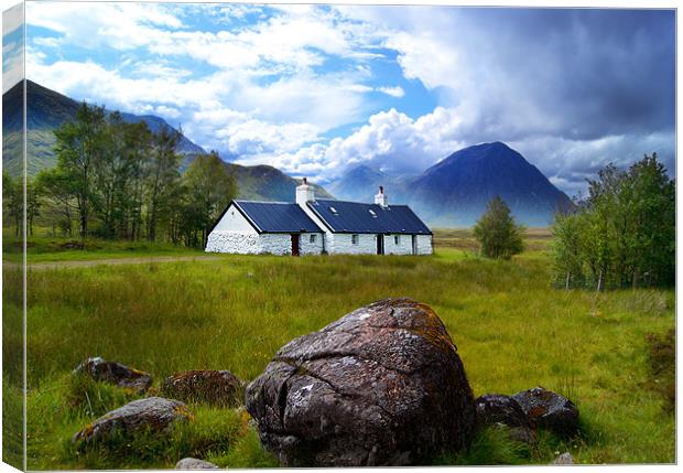 Black Rock Cottage Canvas Print by Keith Thorburn EFIAP/b