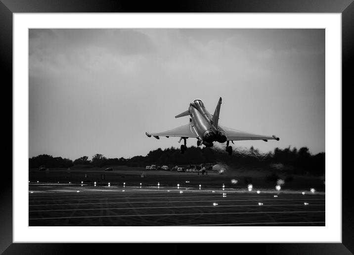 Typhoon Arrival Framed Mounted Print by J Biggadike