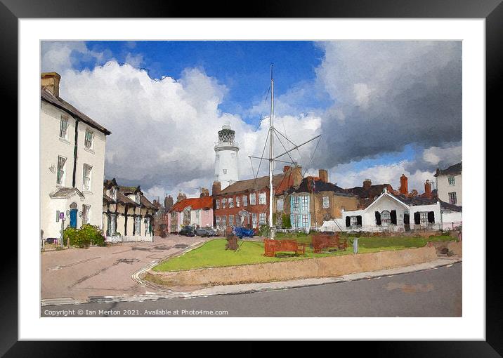 Southwold St James Green Framed Mounted Print by Ian Merton