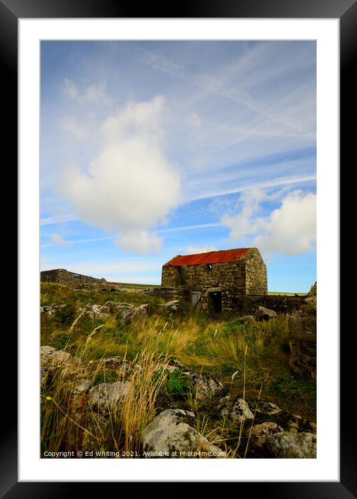 Old tin roof. Framed Mounted Print by Ed Whiting
