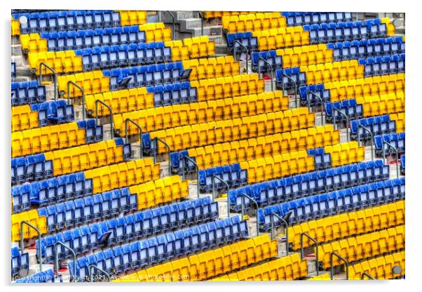 Nou Camp Stadium Seating Acrylic by David Pyatt