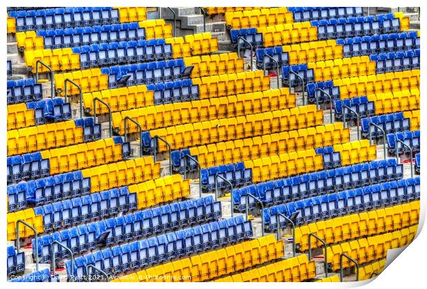 Nou Camp Stadium Seating Print by David Pyatt