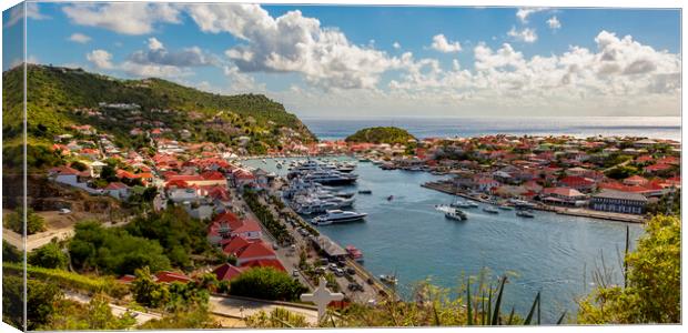 Gustavia Harbour Canvas Print by Roger Green