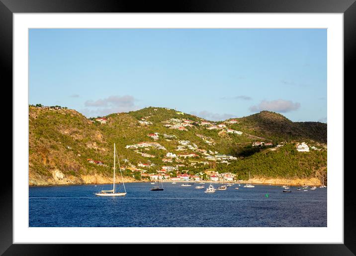 Island of Saint Barts Framed Mounted Print by Roger Green