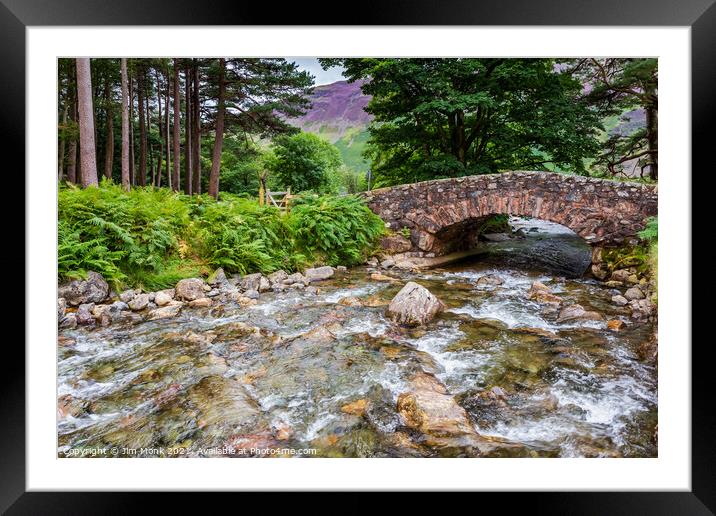 Netherbeck Bridge, Wasdale Framed Mounted Print by Jim Monk