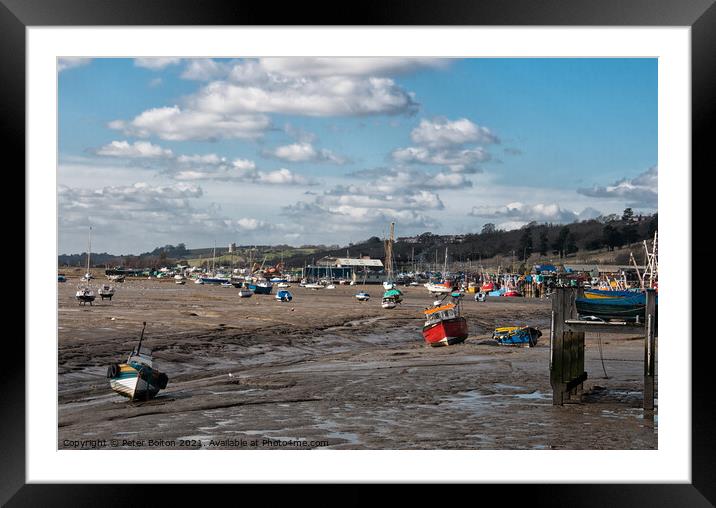 Leigh on Sea, Thames Estuary, Essex, UK. Framed Mounted Print by Peter Bolton