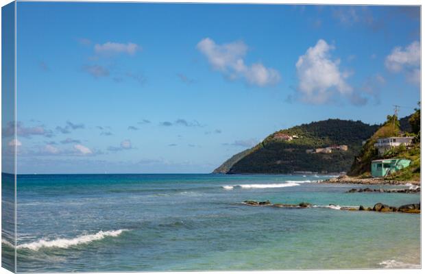 Beautiful Bay on Tortola Canvas Print by Roger Green