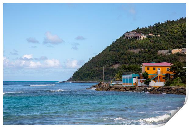 Beautiful Bay on Tortola Print by Roger Green