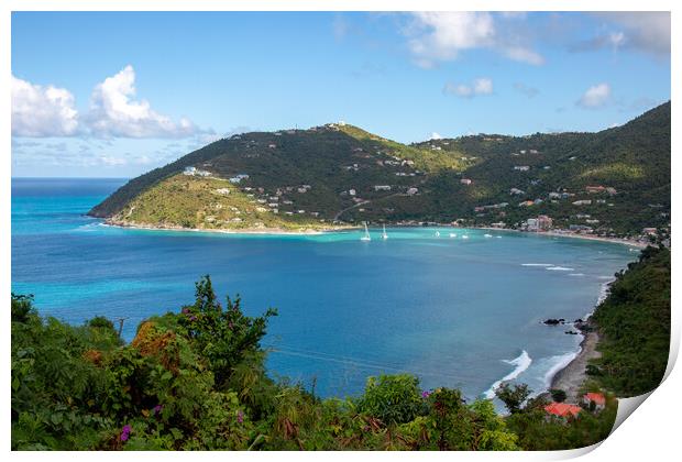 Stunning Bay on Tortola Print by Roger Green