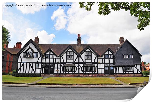 port sunlight wirral Print by Kevin Britland